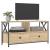 Comodă TV, stejar sonoma, 90x33x45 cm, lemn prelucrat & fier GartenMobel Dekor