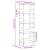 Bibliotecă, stejar sonoma, 50x33x153 cm, lemn prelucrat GartenMobel Dekor