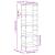 Bibliotecă, stejar fumuriu, 50x33x153 cm, lemn prelucrat GartenMobel Dekor