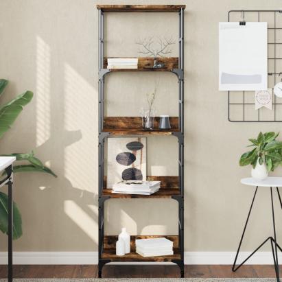 Bibliotecă, stejar fumuriu, 50x33x153 cm, lemn prelucrat GartenMobel Dekor