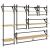 Set rafturi perete cu bare, 6 buc. stejar sonoma lemn prelucrat GartenMobel Dekor