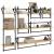 Set rafturi perete cu bare, 6 buc. stejar sonoma lemn prelucrat GartenMobel Dekor