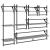 Set rafturi perete cu bare, 6 buc., gri sonoma, lemn prelucrat GartenMobel Dekor