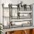 Set rafturi perete cu bare, 6 buc., gri sonoma, lemn prelucrat GartenMobel Dekor