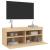 Comodă TV de perete cu lumini LED, stejar sonoma, 100x30x40 cm GartenMobel Dekor