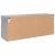 Comodă TV de perete cu lumini LED, gri beton, 100x30x40 cm GartenMobel Dekor