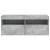 Comodă TV de perete cu lumini LED, gri beton, 100x30x40 cm GartenMobel Dekor
