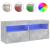 Comodă TV de perete cu lumini LED, gri beton, 100x30x40 cm GartenMobel Dekor