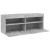 Comodă TV de perete cu lumini LED, gri beton, 100x30x40 cm GartenMobel Dekor