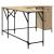Birou, stejar sonoma, 141x141x75 cm, lemn prelucrat GartenMobel Dekor