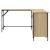 Birou, stejar sonoma, 141x141x75 cm, lemn prelucrat GartenMobel Dekor