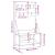 Suport de haine cu raft pantofi, stejar sonoma, 100x41x184 cm GartenMobel Dekor