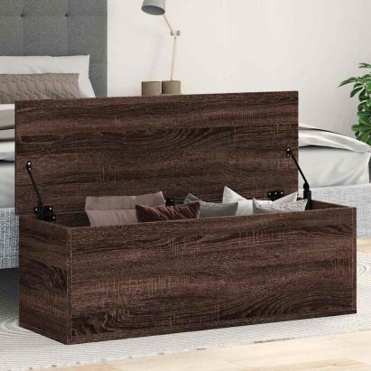 Cutie de depozitare, stejar maro, 102x35x35 cm, lemn prelucrat GartenMobel Dekor