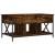 Măsuță de cafea stejar fumuriu 100x55x50cm lemn prelucrat/metal GartenMobel Dekor