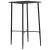 Set mobilier de bar, 3 piese, negru, material textil GartenMobel Dekor
