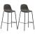 Set de bar, 3 piese, gri închis, material textil GartenMobel Dekor