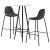 Set de bar, 3 piese, gri închis, material textil GartenMobel Dekor