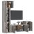 Set dulapuri TV, 5 piese, gri sonoma, lemn prelucrat GartenMobel Dekor