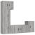 Set dulapuri TV, 5 piese, gri sonoma, lemn prelucrat GartenMobel Dekor