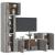 Set dulapuri TV, 5 piese, gri sonoma, lemn prelucrat GartenMobel Dekor