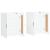 Dulapuri montate pe perete, 2 buc, alb, lemn prelucrat GartenMobel Dekor