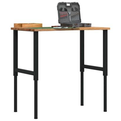 Banc lucru maro 100x60x(71,5-98)cm lemn masiv stejar GartenMobel Dekor