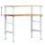 Banc lucru maro 100x60x(71,5-98)cm lemn masiv stejar GartenMobel Dekor