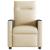 Fotoliu rabatabil electric, crem, material textil GartenMobel Dekor