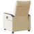 Fotoliu rabatabil electric, crem, material textil GartenMobel Dekor