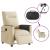 Fotoliu rabatabil electric, crem, material textil GartenMobel Dekor