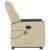 Fotoliu masaj rabatabil cu ridicare, crem, material textil GartenMobel Dekor