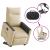 Fotoliu electric rabatabil cu ridicare, crem, textil GartenMobel Dekor