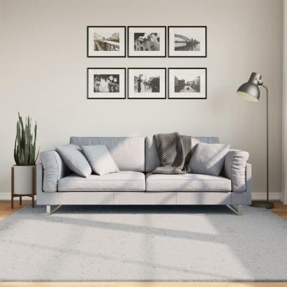 Covor HUARTE, fir scurt, moale și lavabil, gri, 200x200 cm GartenMobel Dekor