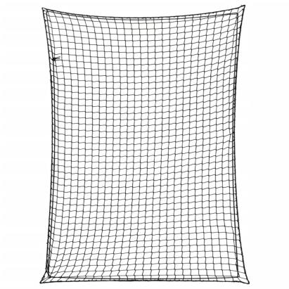 Plasă de remorcă cu funie elastică, negru, 4x3 m, PP GartenMobel Dekor
