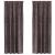 Draperie cu perdele 2 pcs Maro 260 x 140 cm Catifea GartenMobel Dekor