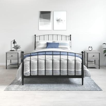 Noptiere, 2 buc., gri sonoma, 34x35,5x45 cm, lemn compozit GartenMobel Dekor