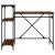 Birou cu rafturi stejar fumuriu 105x50x90 cm lemn compozit/fier GartenMobel Dekor