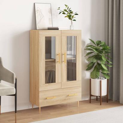 Dulap înalt, stejar Sonoma, 69,5x31x115 cm, lemn prelucrat GartenMobel Dekor