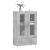 Dulap înalt, gri beton, 69,5x31x115 cm, lemn prelucrat GartenMobel Dekor