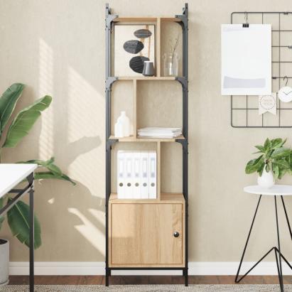Bibliotecă cu ușă stejar sonoma 44,5x30x154,5 cm lemn compozit GartenMobel Dekor