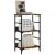 Bibliotecă, stejar fumuriu, 50x33x82 cm, lemn prelucrat GartenMobel Dekor