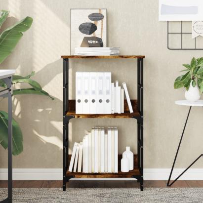 Bibliotecă, stejar fumuriu, 50x33x82 cm, lemn prelucrat GartenMobel Dekor