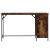 Birou, stejar fumuriu, 131x48x75 cm, lemn prelucrat GartenMobel Dekor