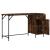 Birou, stejar fumuriu, 131x48x75 cm, lemn prelucrat GartenMobel Dekor