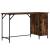 Birou, stejar fumuriu, 131x48x75 cm, lemn prelucrat GartenMobel Dekor
