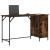 Birou, stejar fumuriu, 131x48x75 cm, lemn prelucrat GartenMobel Dekor
