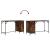 Birou, stejar fumuriu, 131x48x75 cm, lemn prelucrat GartenMobel Dekor