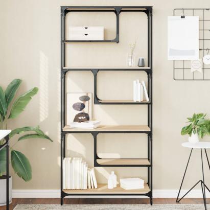 Bibliotecă, stejar sonoma, 81x36x176 cm, lemn compozit GartenMobel Dekor