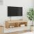 Comodă TV cu lumini LED, stejar sonoma, 100x30x30 cm GartenMobel Dekor