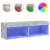 Comodă TV cu lumini LED, gri beton, 100x30x30 cm GartenMobel Dekor